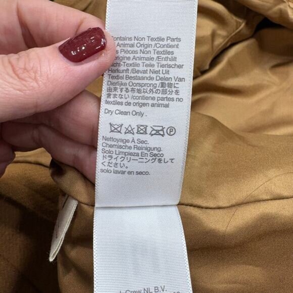 Madewell Size XS Lynnford Coat Wool Cashmere Blend Insuluxe Fabric Classic Camel - Picture 10 of 16